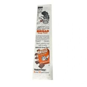 1954 Brillo Soap Pads Original Vintage Print Ad
